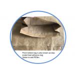 High Strength Sewn Open Mouth Multiwall Paper Bags Pinch Bottom For Packaging for sale