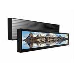 Strip Bar LCD Digital Signage /  Stretched LCD Screen Support 1080P Full HD Video for sale