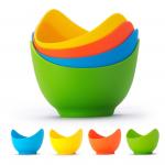 4 Pack Silicone Bulk Kitchen Supplies Egg Poacher For Microwave