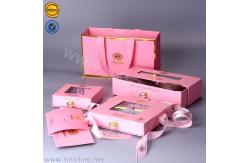 China 40cm Gold Foil Box Printing 1800gsm Greyboard Small Pink Cardboard Boxes supplier