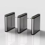 24V BLDC Motor Drop Arm Turnstile Slim Size Bi Directional LED Light Indication for sale