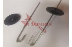 China Stainless Steel J Hooks & Speed Clips For Fixing Solar Panel Guard Mesh supplier