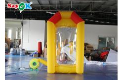 China Inflatable Cash Cube Booth Money Grab Machine With Air Blowers For Advertising supplier
