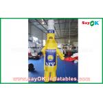 Custom Yellow / Blue Portable Inflatable Cartoon Characters For Commercial Advertising for sale