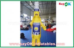 China Custom Yellow / Blue Portable Inflatable Cartoon Characters For Commercial Advertising supplier