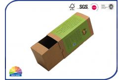 China Custom Made Sleeve Drawer Paper Box Brown Kraft Tea Packing Slide Open Boxes supplier