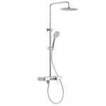 Brass Wall Mounted Rainfall Shower Head System Polished Chrome for sale
