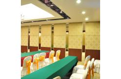 China New Design Banquet Hall Soundproof MDF Material Room Divider Folding Movable Partition Walls supplier