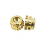 Solid Brass Knurled Inserts High Durability Customized Knurled Nuts Brass for sale