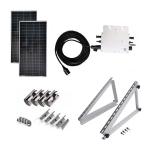 Mono Crystalline Solar Panel Inverter 3.5Kw Silver Balcony Solar Panel for sale
