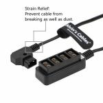 Alvin's Cables D Tap Male to 4 Port Dtap Female Splitter Power Cable for ARRI RED Cameras TILTA Steadicam IDX Battery for sale