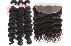 China 3+1 8A Loose Deep Wave Bundles With Closure 100% Water Friendly supplier