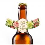 Waterproof Adhesive Vinyl Wine Bottle Neck Label Sticker Hologram Beer Bottle Neck Labels for sale