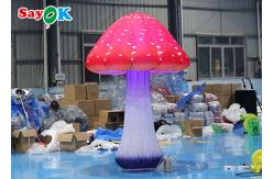 China 2.5m Decoration Inflatable Mushrooms Led Balloon Light Up Balloon supplier