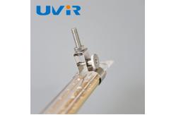 China 15x33mm Infrared Bulb Holder  Ceramic Silver For Short Wave Twin Lamp supplier