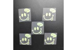 China Clothes Hot Press Glow In The Dark Stickers Customizable supplier
