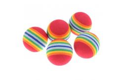China Interactive Elastic Material Rainbow Ball Pets Toy Silently Teasing Cats supplier