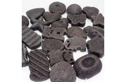 China ODM Different Shaped Charcoal Baby Bath Sponge For Sensitive Skin supplier
