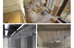 China Stainless 316 Architectural Wire Mesh Panels For Blind Metal Drapery Wall supplier