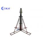 18m Height Telescopic Mast Pole Antenna Tower , Pneumatic Telescopic Mast Tripod for sale