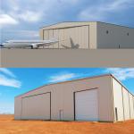 Prefabricated Steel Frame Workshop Buildings , Lightweight Steel Frame Construction for sale