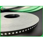 Food Grade Slitted 60gsm 15mm Black Color Printed Straw Paper For Drink Straw for sale