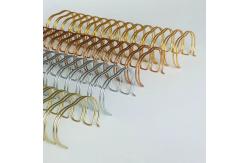 China 25.4mm Nylon Coated Double Loop Binding Wire For Picture Album supplier