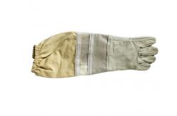 China #10white Cloth Sleeve +Half  Ventilated Gloves With  Thick Wrist Protector sheepskin glove supplier