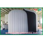 Advertising Booth Displays Rounded Inflatable Photo Booth Fire-Proof Cloth With Led Lights
