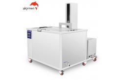 China 360L Industrial Ultrasonic Cleaner Car Parts Heavy Engine Metal Part With Lifting System supplier