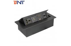 China Tabletop Pop Up Media Socket With USB Charger supplier