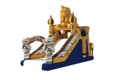 China Castle Theme 0.55mm PVC Commercial Inflatable Water Slides supplier