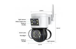 China WiFi Surveillance CCTV Security Camera Dual Lens 4X 10X Zoom Camera supplier