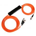 Multimode Fiber Optic Splitter 1X2 ABS Box Fused Type Fiber Coupler FBT(7233101) for sale