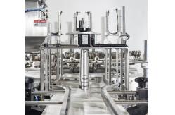China Double Channel Feeding Machine Cans Tinplate Plastic Can Food Filling Machine supplier