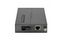 China PoE Media Converter Fast Ethernet Singlemode Fiber 30W Budget Unmanaged DC48V Input supplier