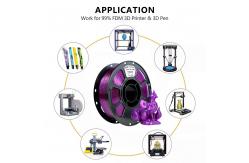 China 3D Printing Filament 1.75mm Flash Point Purple -Red PETG Filament supplier