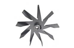 China 114mm Diameter Fireplace Fan 9 Blades Galvanized Sheet For Pellet Stove supplier