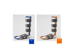 China 50mm Grey Plastic Buckle Elastic Hook Loop Medical Straps For Protective Gear supplier