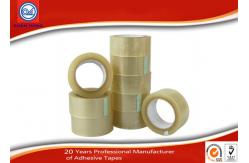 China Custom Clear BOPP Packaging Tape , 50m Length Carton Sealing Adhesive Tape supplier