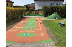 China Safe Playground for Kids 3mm Green EPDM Rubber Granules Surface supplier