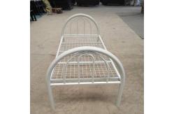China Mellow Head Hewer Sleeper Steel Single Bed For Home supplier