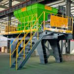 Waste Recycling Scrap Shredder Machine Double Shaft Scrap Iron Shredder for sale