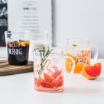 450ml Single Wall Glass Coffee Cup With Handle Simple Design Heat Proof