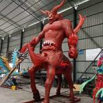 Large Realistic Animatronic Animals Ancient Chinese Mythical Creatures Chi You