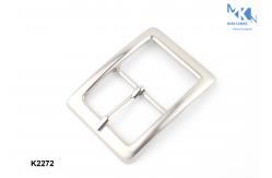 China Shiny Silver Metal Belt Pin Buckle 37mm Inner Size Customized Design supplier