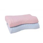 Customized Cervical Vertebra Memory Foam Massage Pillow White And Blue Color for sale