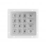 Stainless Steel matrix usb numeric keypad 16 keys compact format
