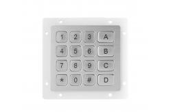 China Stainless Steel matrix usb numeric keypad 16 keys compact format supplier
