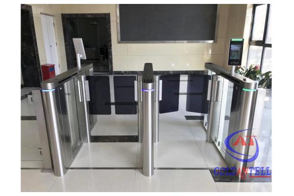Half Height Bi Directional Security Turnstile Gate With Card Reader